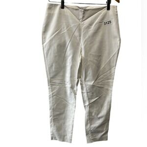 Vince Camuto white pull on pants size 10 petite‎